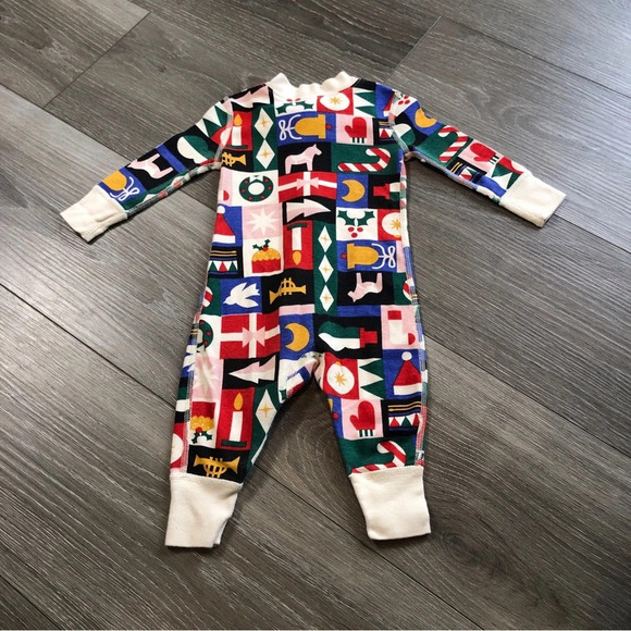 Hanna Andersson Christmas Holiday Winter Baby Girl Pajamas Size 3-6 Months - Picture 9 of 9